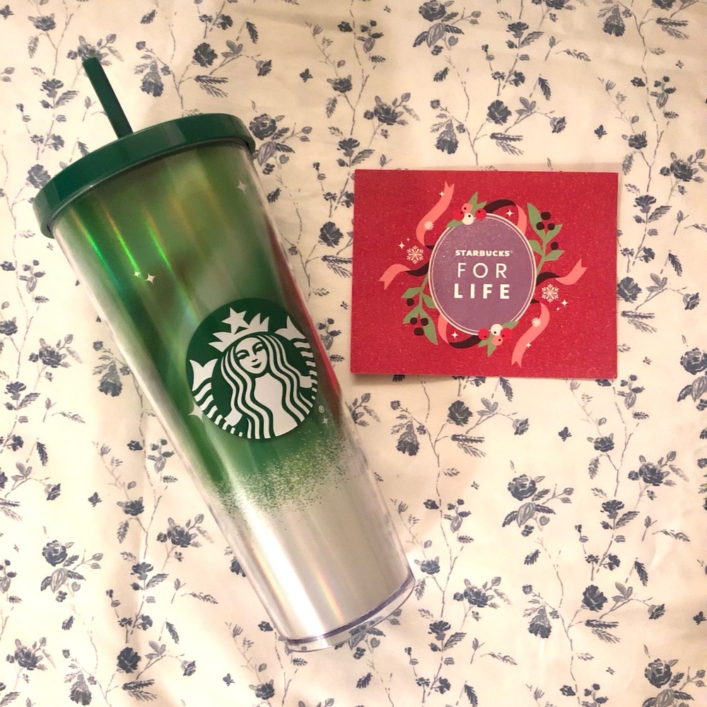 NEW Starbucks For Life 2021 Limited Edition Tumbler  Card RARE